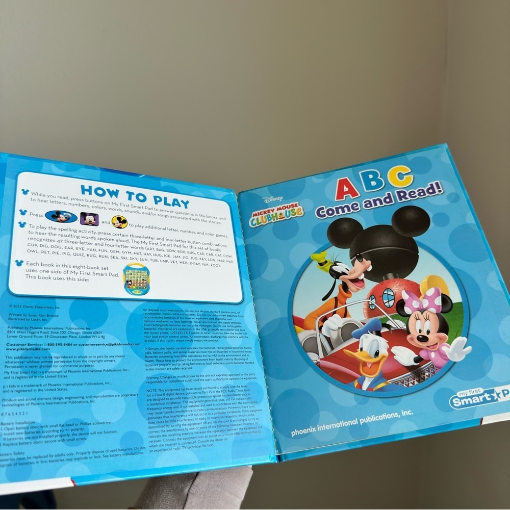4/$20 Smart Pad Disney Mickey Mouse, Donald Duck Clubhouse ABC Come and Read - Picture 2 of 4